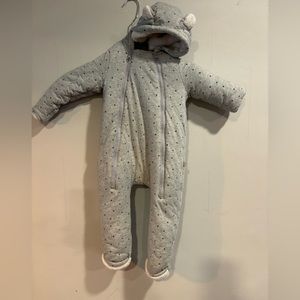 NWOT - Baby Gap Sherpa-Lined One-Piece Suit with Star Print - Size 18-24 Months